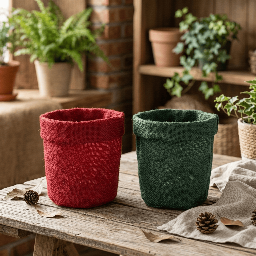 Burlap Planters