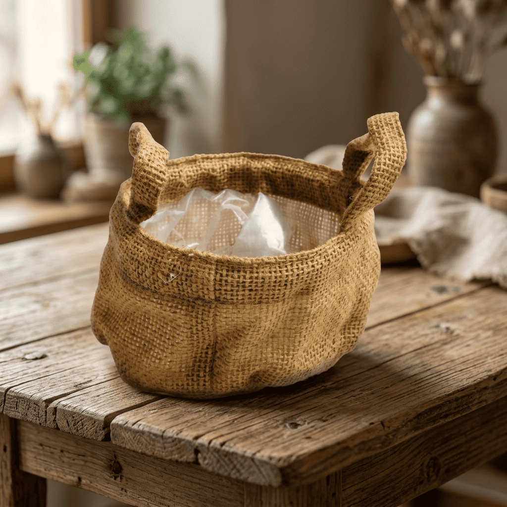 Burlap Planters
