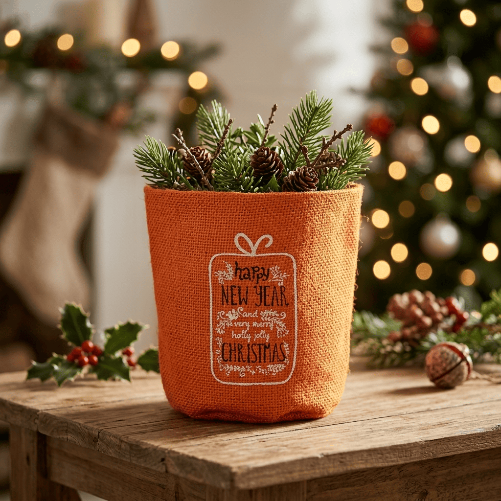 Burlap Planters