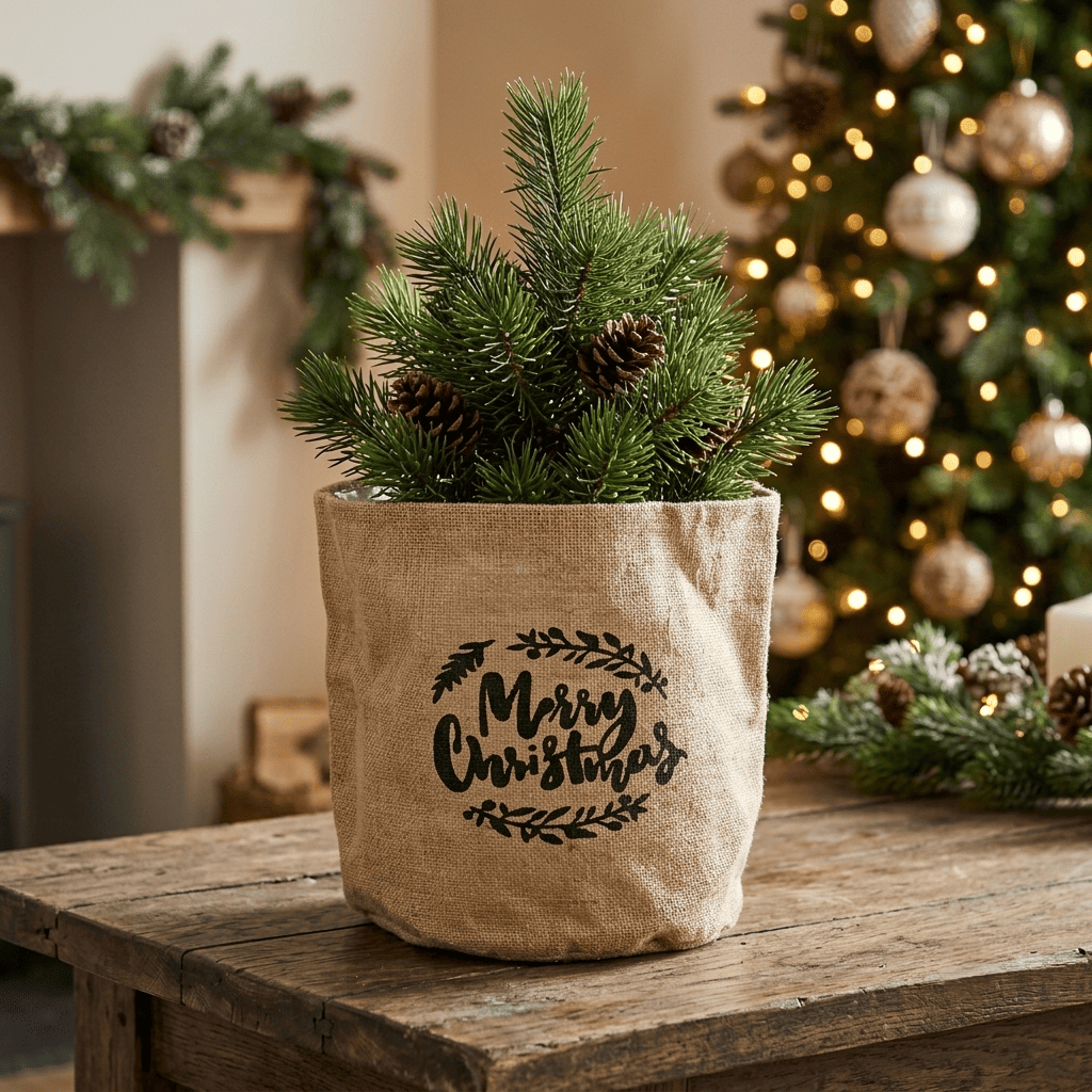 Burlap Planters