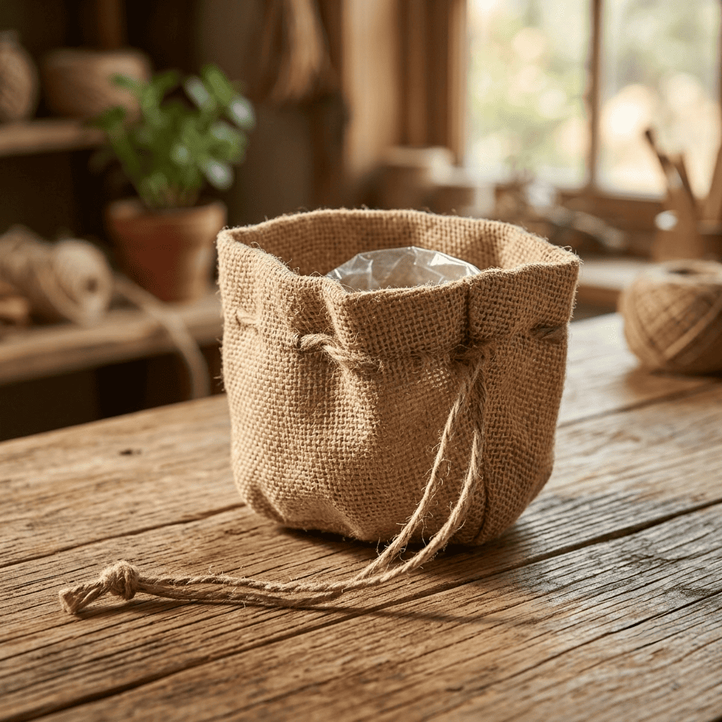 Burlap Planters