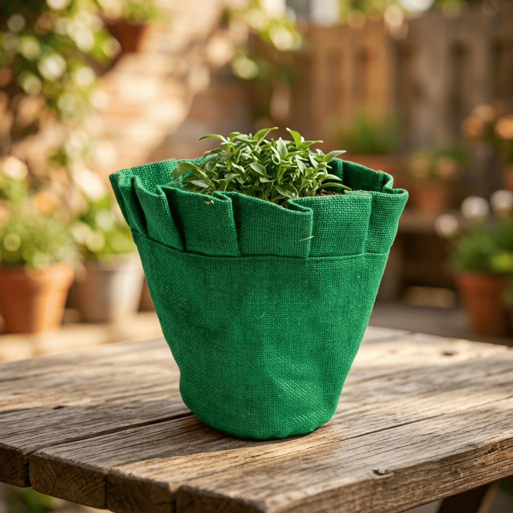 Burlap Planters