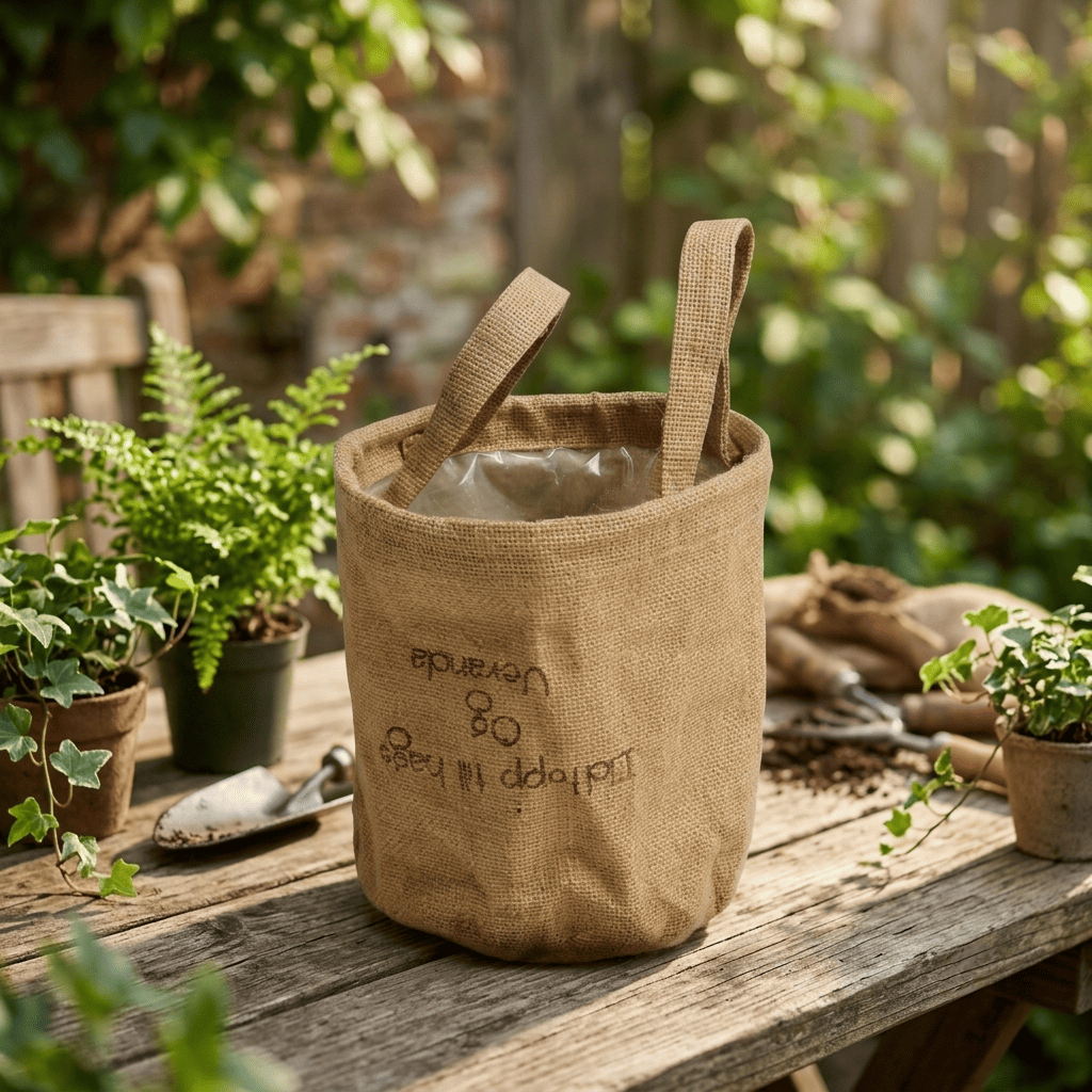 Burlap Planters