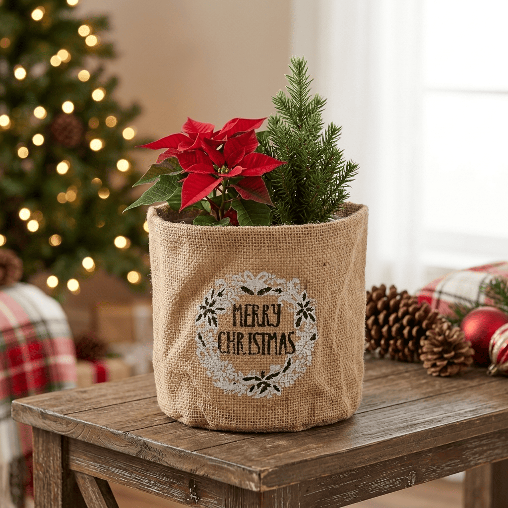 Burlap Planters