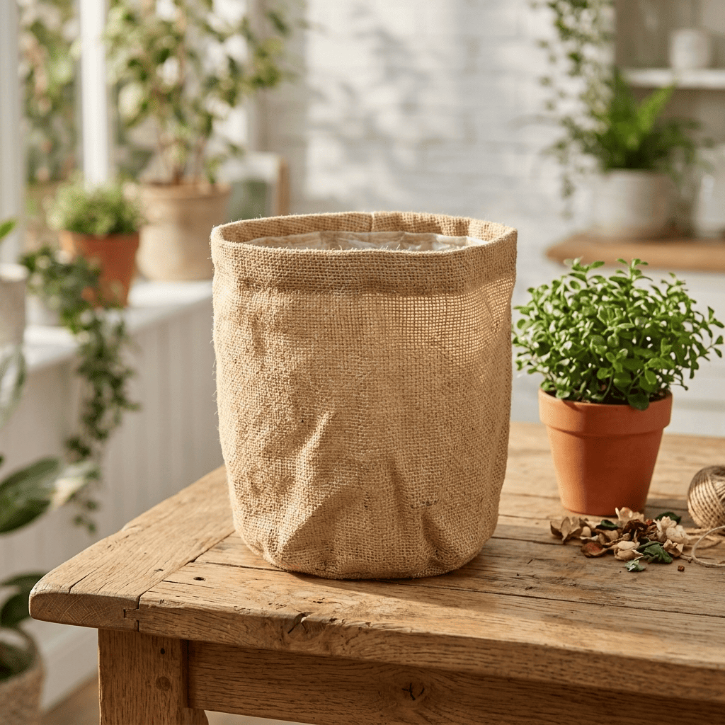 Burlap Planters