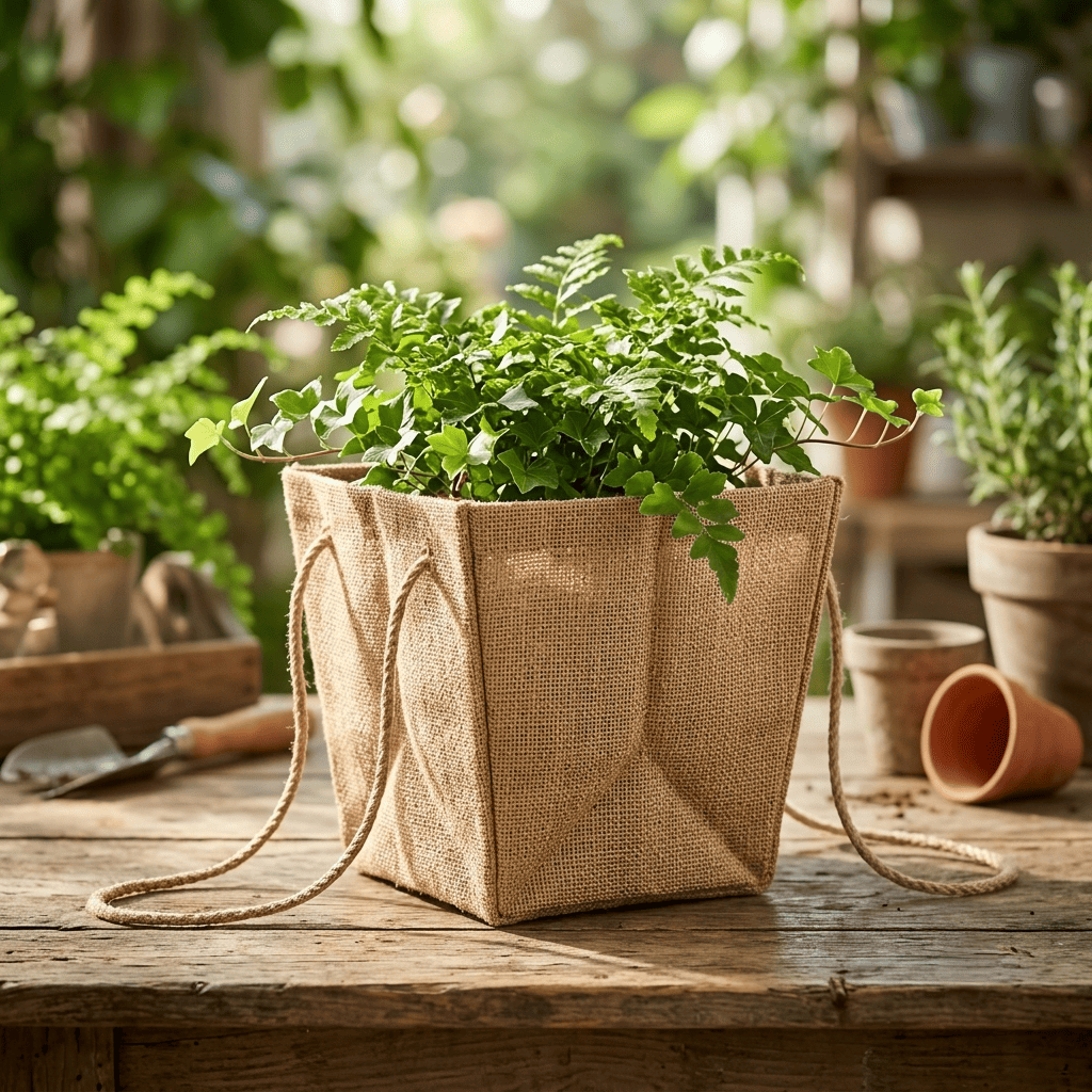 Burlap Planters