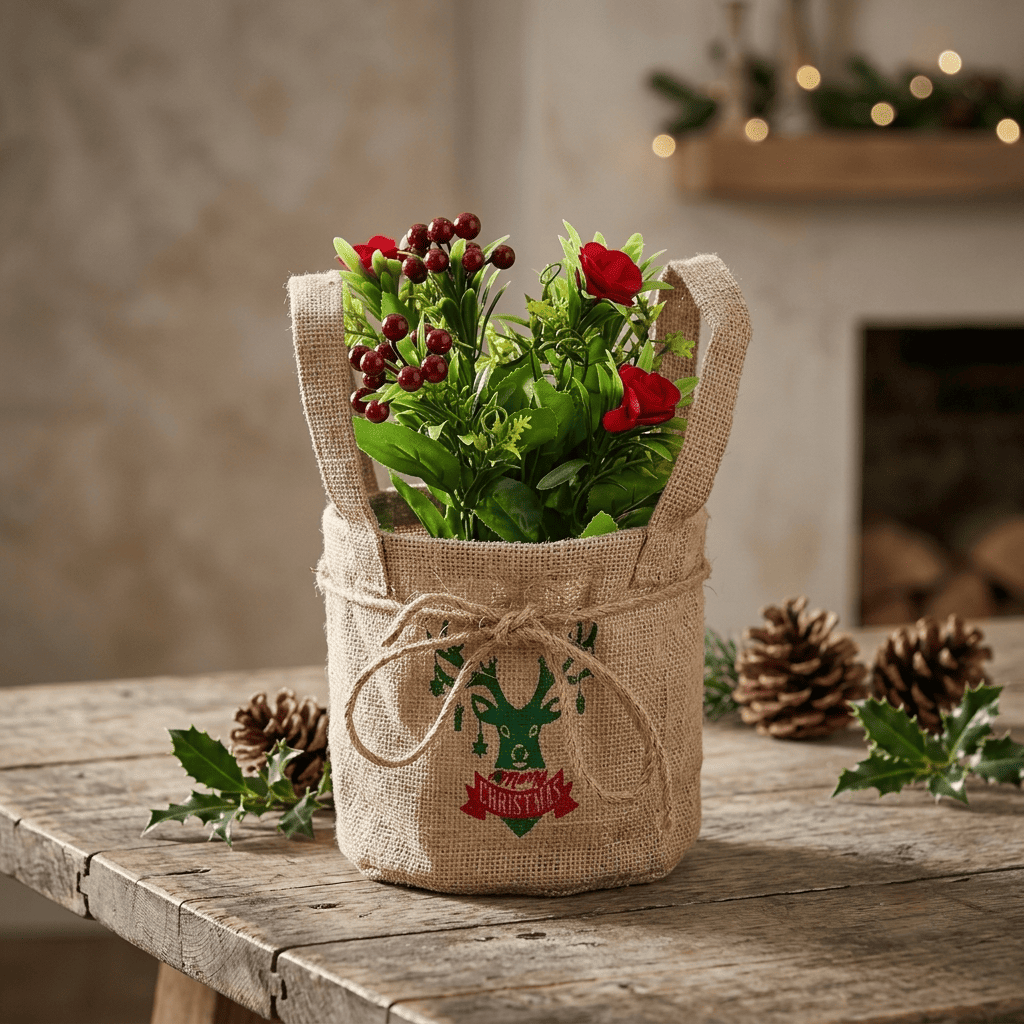 Burlap Planters