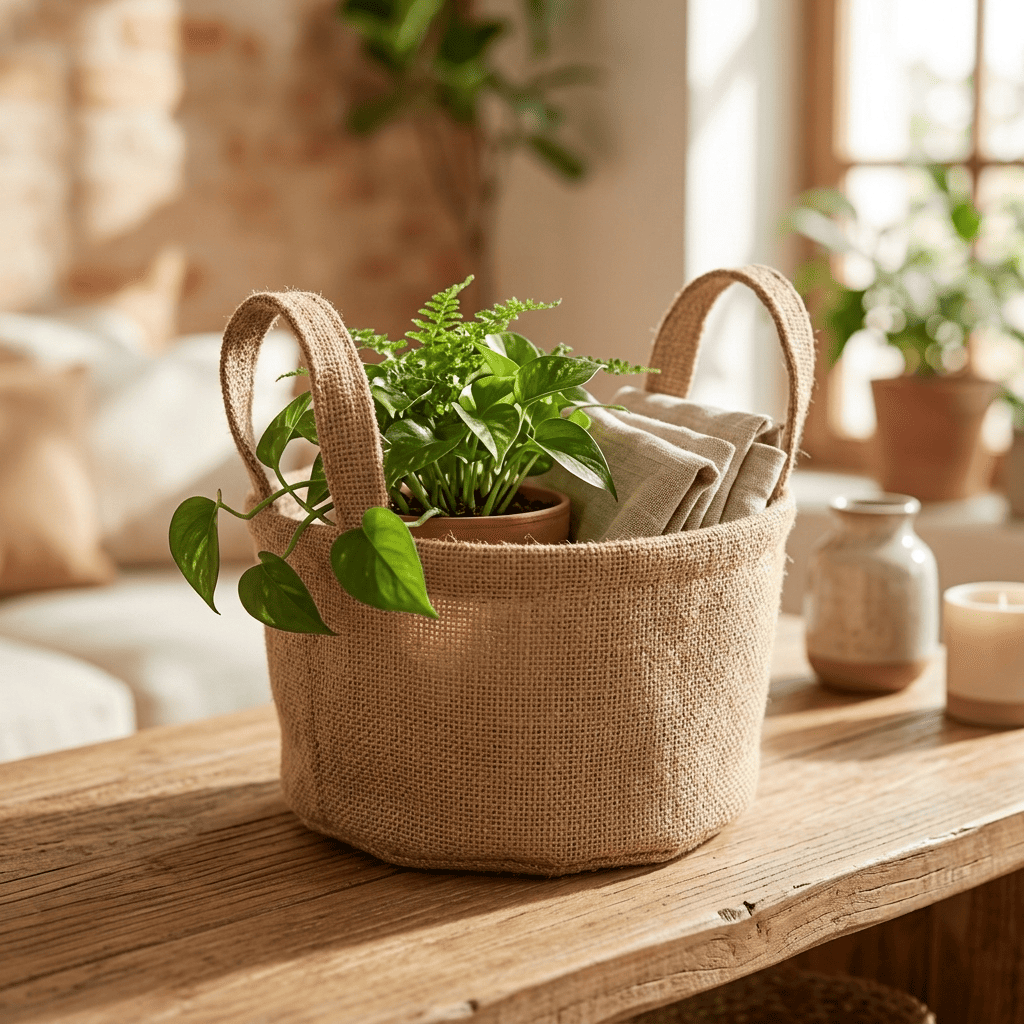 Burlap Planters