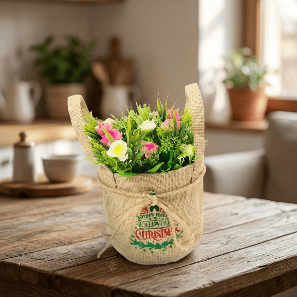Burlap Planters
