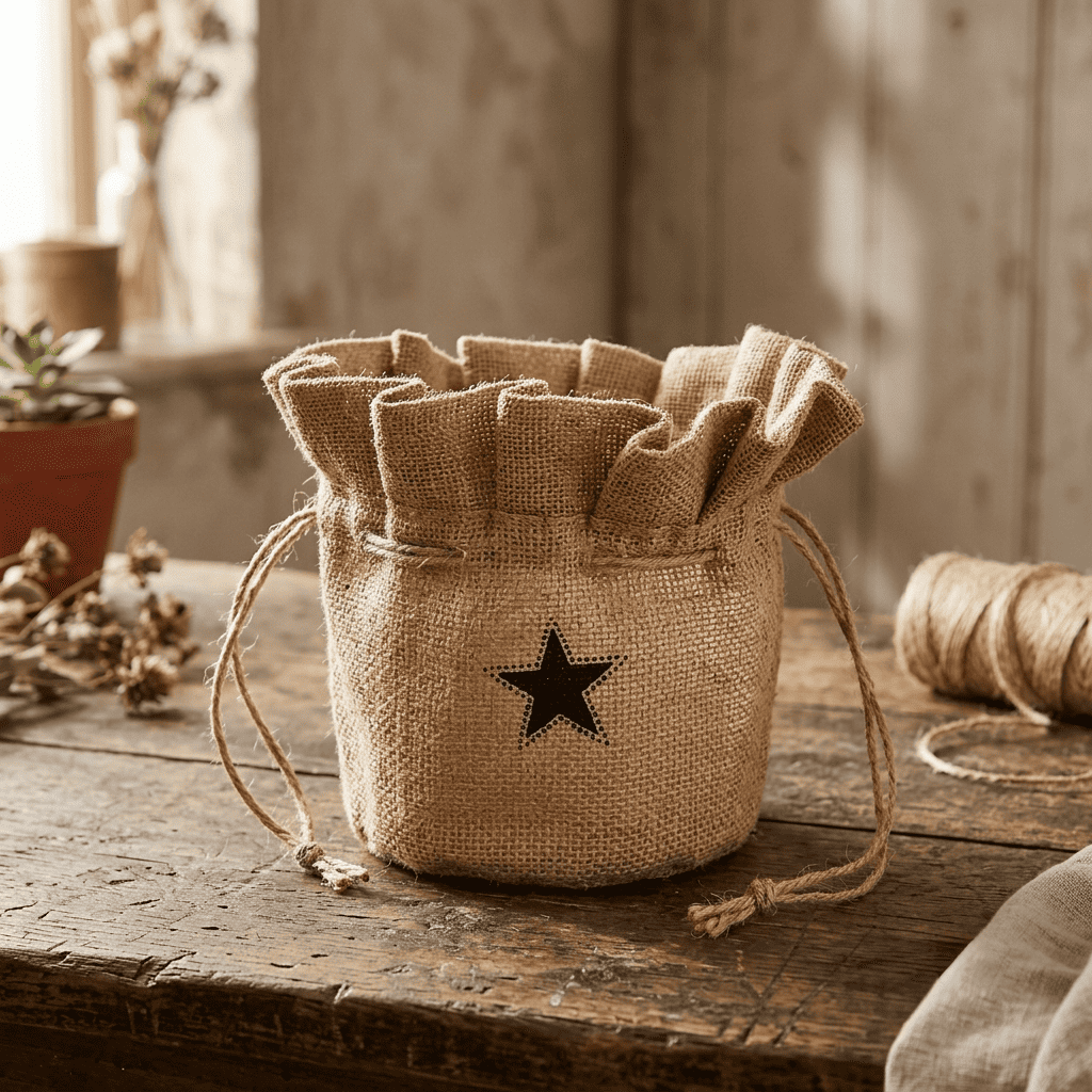 Burlap Planters