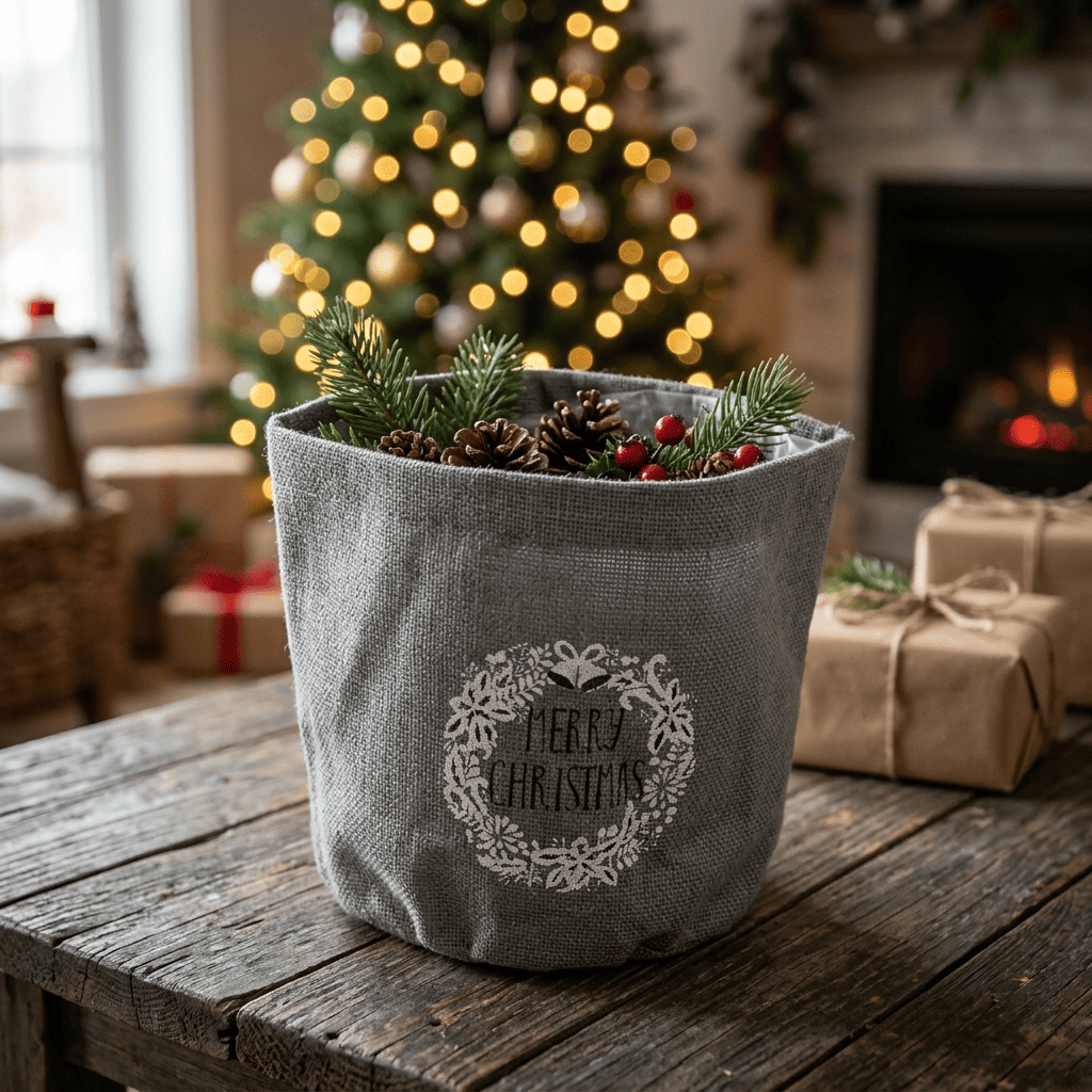 Burlap Planters