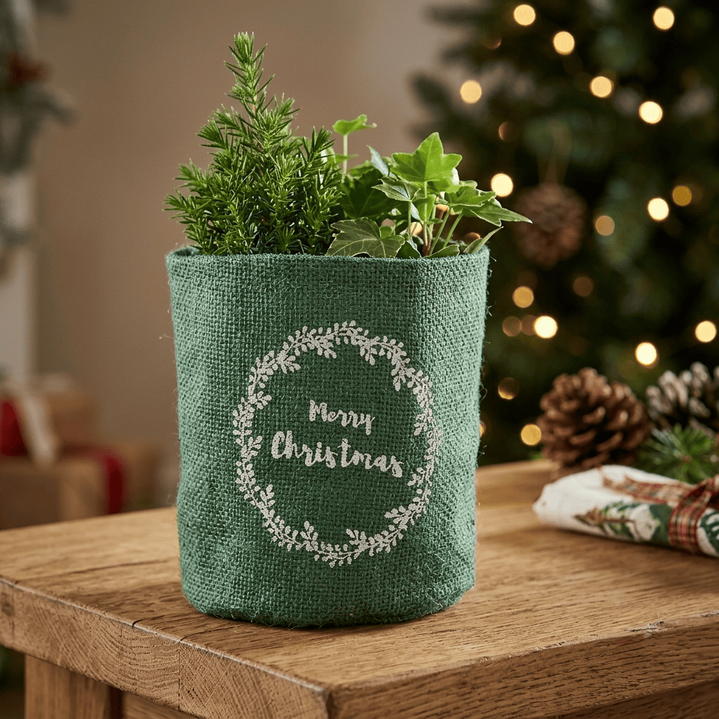 Burlap Planters